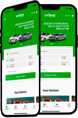 Erboy Rent a Car Mobile App